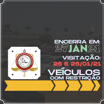 LEILÃO DE VEÍCULOS COM 