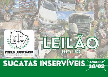 LEILÃO 015/2023 DE BENS APREENDIDOS EM AÇÕES PENAIS