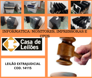 INFORMATICA: IMPRESSORAS, CPUS E MONITORES