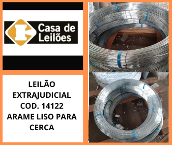 ARAME LISO PARA CERCA OVALADO PF 15 X 17 – 2,4 X 3,0 MM GALVANIZADO 700 FGF RESISTÊNCIA A TRAÇÃO/ 1000MT