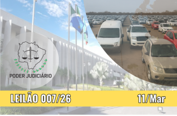 LEILÃO 007/2026 DE BENS APREENDIDOS EM AÇÕES PENAIS