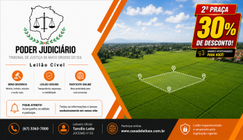 TERRENO URBANO, COM ÁREA DE 800M² EM CHAPADÃO DO SUL/MS.
