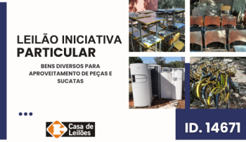 BENS DIVERSOS PARA APROVEITAMENTO DE PEÇAS E SUCATAS